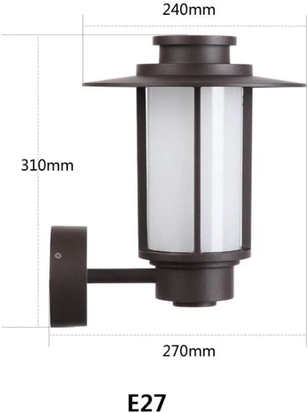 Dimensions of STEEL HALO Outdoor Wall Light – Detailed specifications for proper installation and fit in various outdoor and indoor spaces.