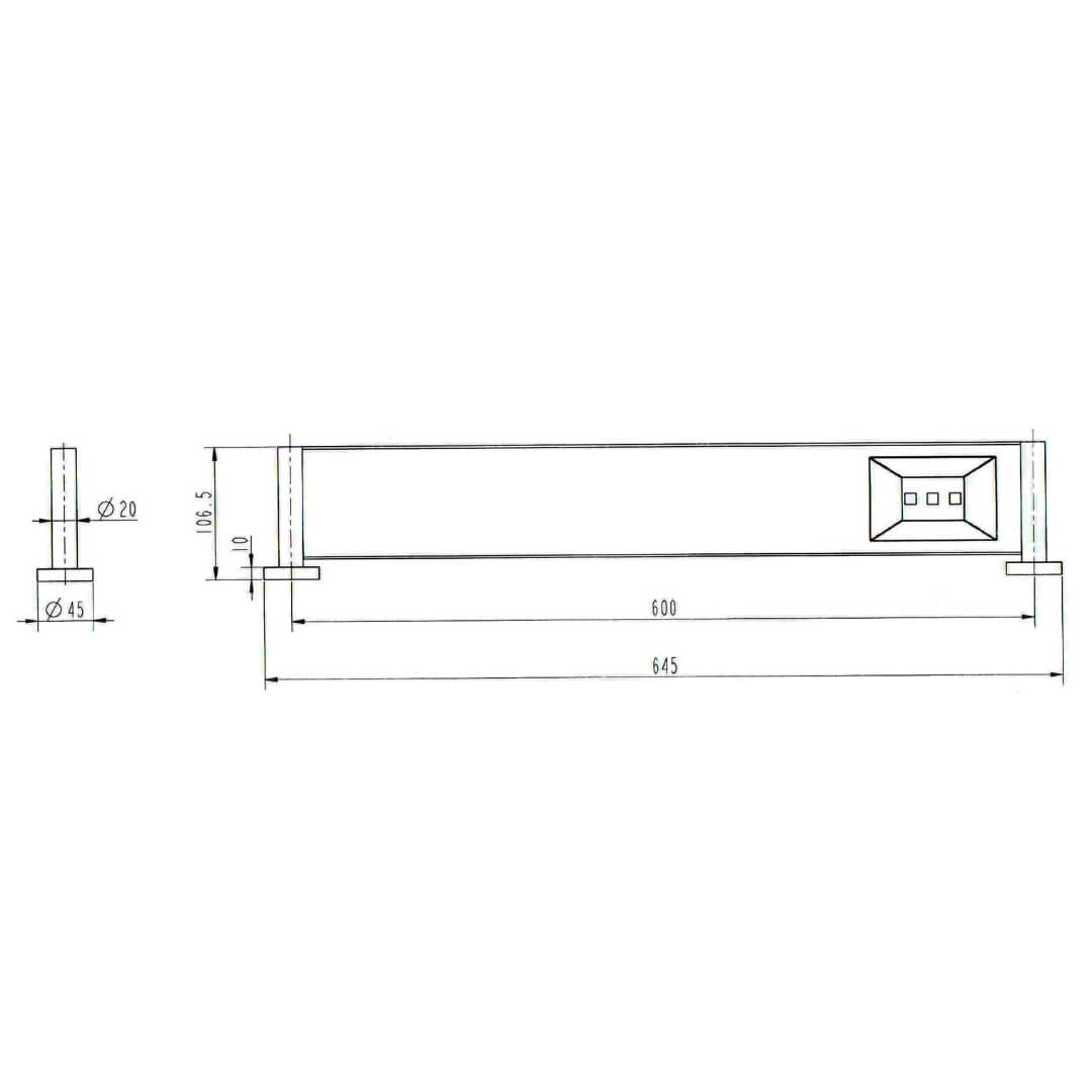 Sturd Eclipse bathroom wall shelf close-up modern design
