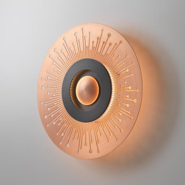 Sun and moon wall light by Eclipse Home, modern decorative lighting for living room or bedroom walls