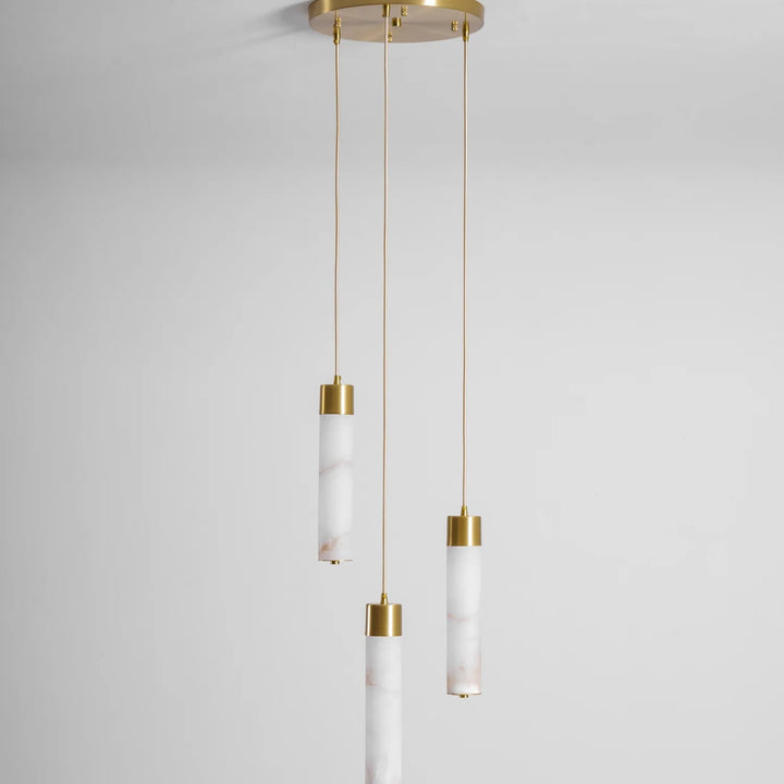 Tala brass pendant lamp front view modern elegant home lighting decor stylish ceiling fixture