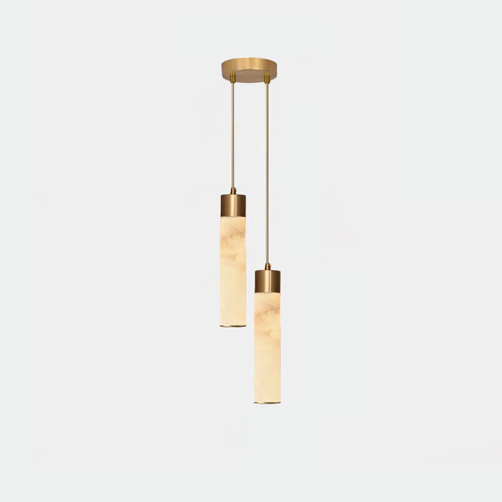 Tala brass pendant lamp front view modern elegant home lighting decor stylish ceiling fixture