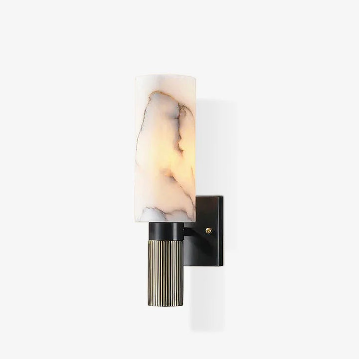Elegant torch alabaster wall sconce lighting for luxury home interiors