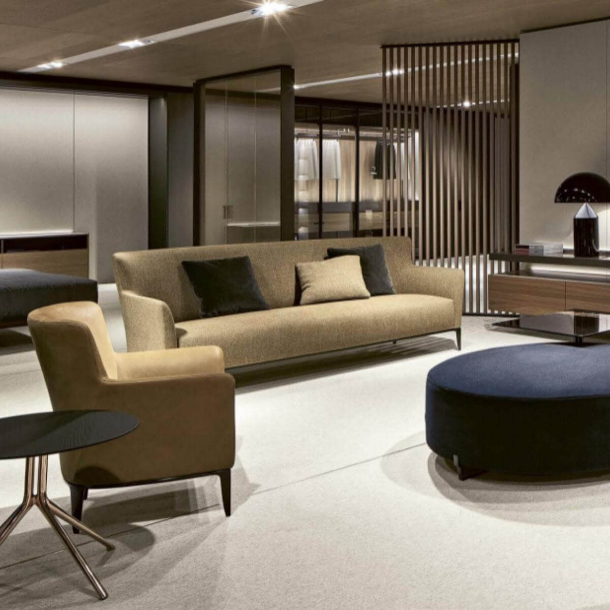 TranquilTerra Serene Oasis sofa with soft upholstery and calming design
