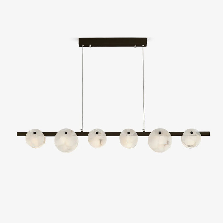 Trinidad dining room chandelier luxury lighting black finish elegant front view