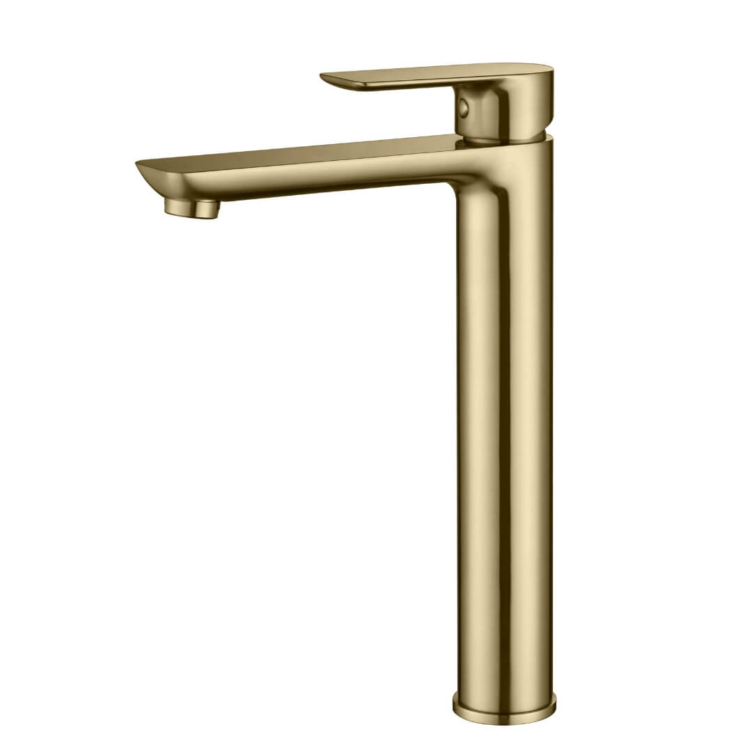 Umbron tall basin mixer faucet Eclipse model for modern bathrooms, featuring sleek and elegant design with polished finish