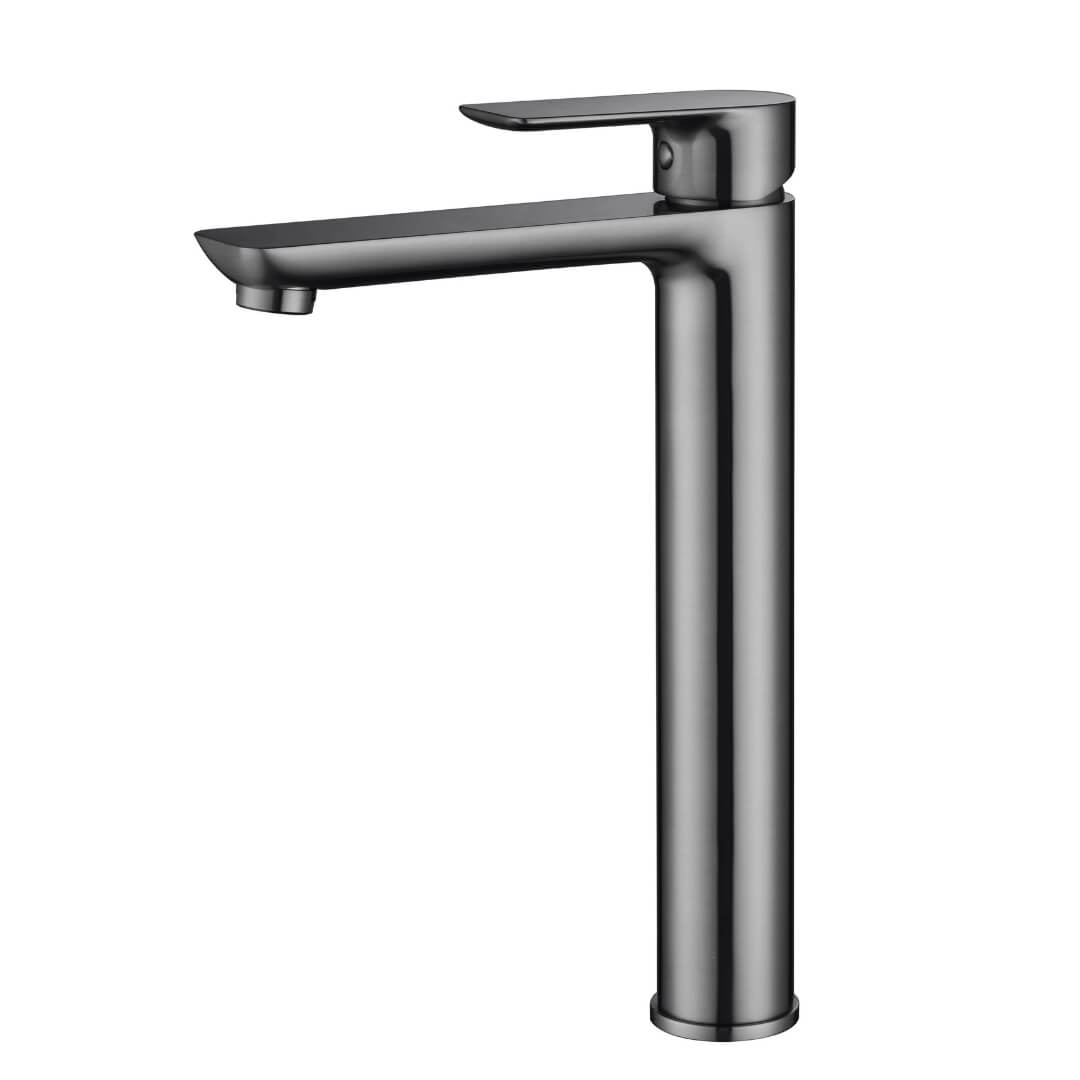 Umbron tall basin mixer faucet close-up modern design