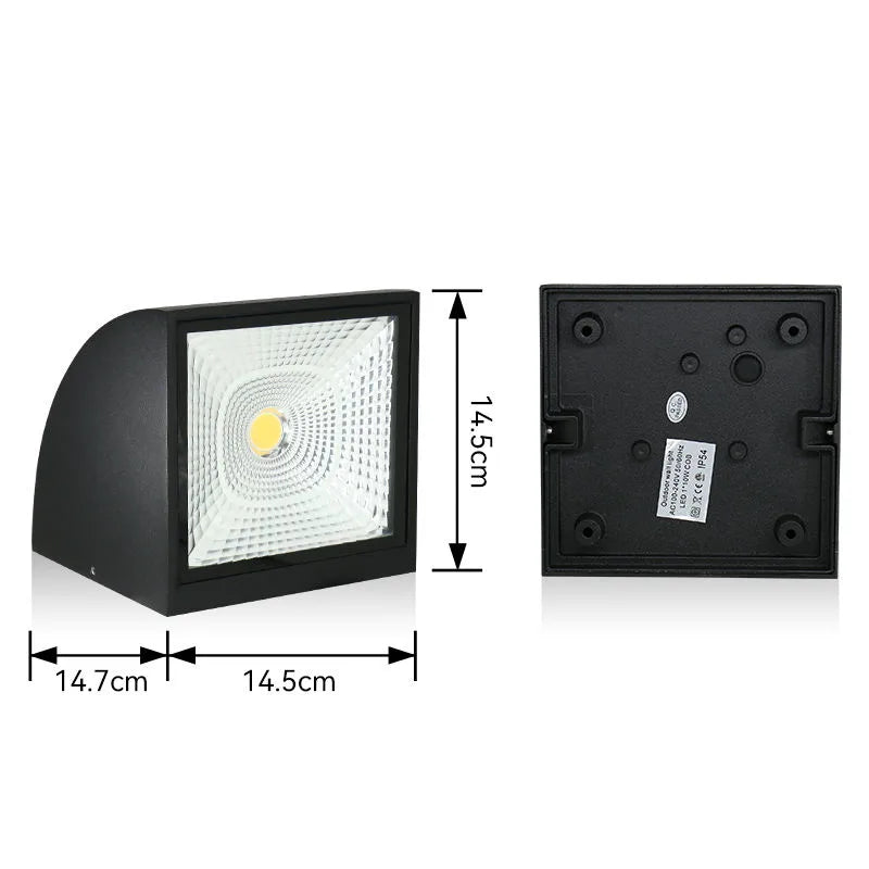 Dimensions of VEIL LED Wall Light – Detailed specifications for accurate installation and fit in various modern spaces.