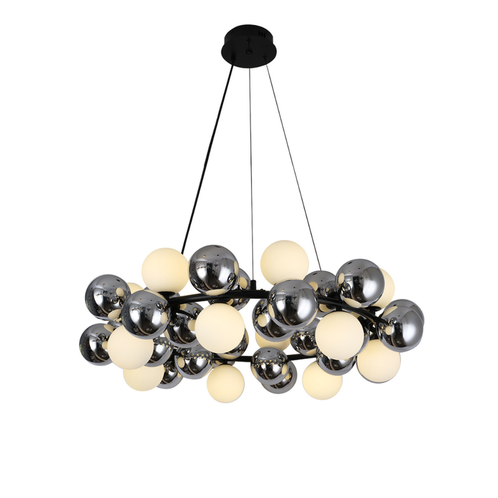 Veloura Modern Round Ceiling Chandelier Elegant Contemporary Lighting for Home