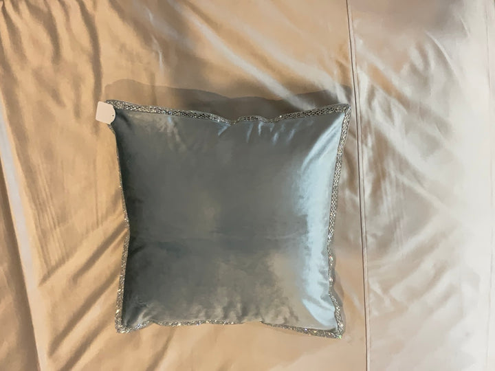 Velvet cushion, soft plush decorative pillow adding elegance and comfort to stylish interior spaces