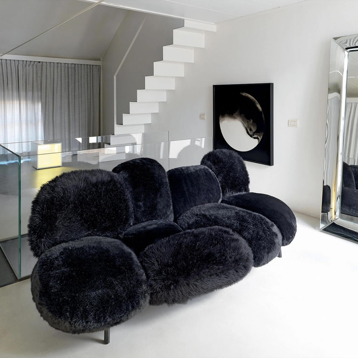 Velvet Veritas KS34 sofa with plush velvet upholstery – luxurious modern seating designed for comfort and elegance