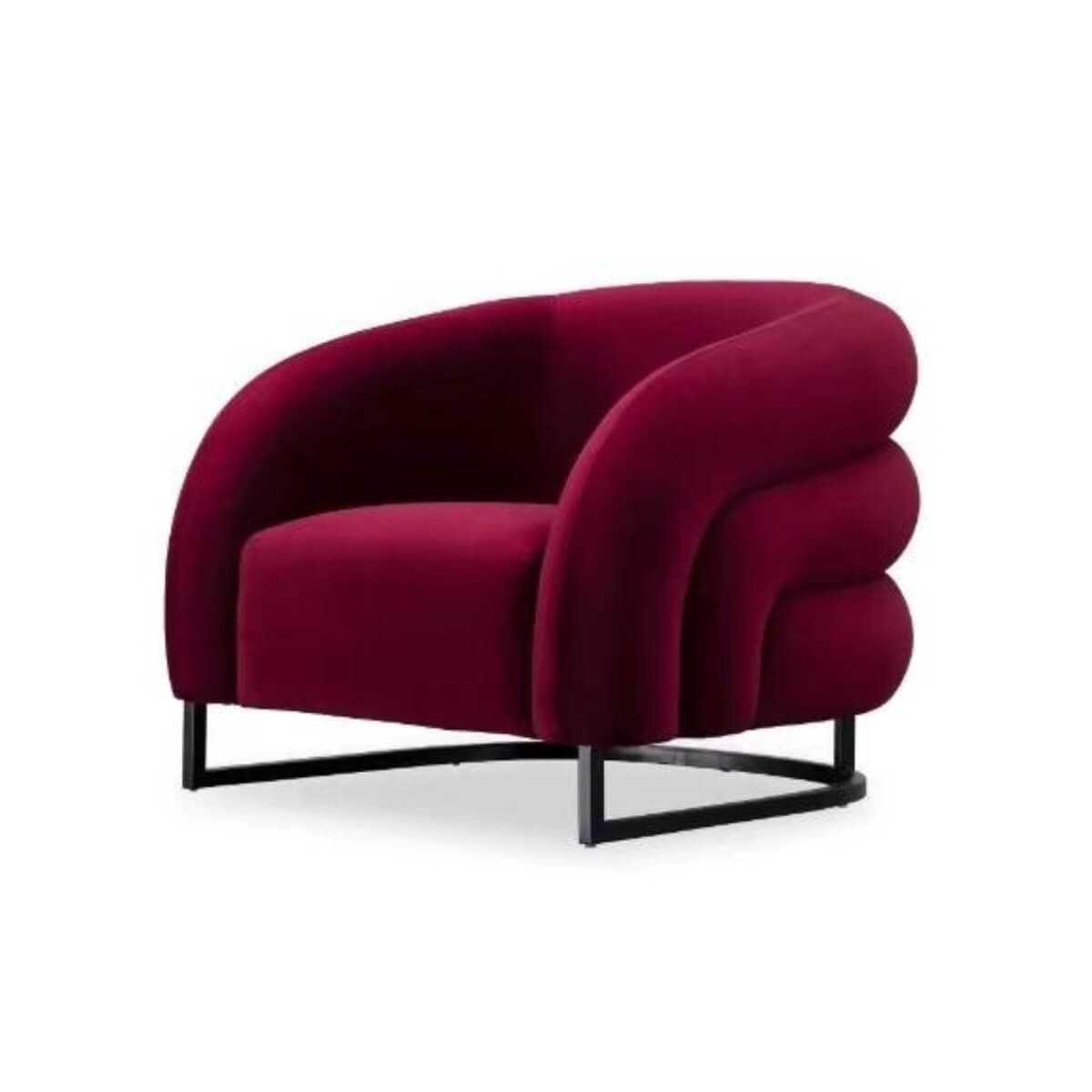 Velvet Vogue luxury velvet leisure lounge chair featuring plush upholstery and elegant modern design