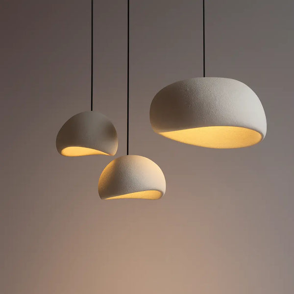 Wabi Sabi Igloo Grey Pendant Light – D300×H190/1200