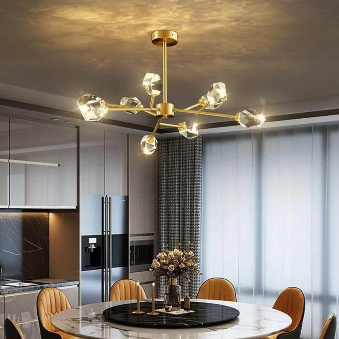 Wink chandelier light in Australia, featuring modern design and sparkling crystals for elegant interiors