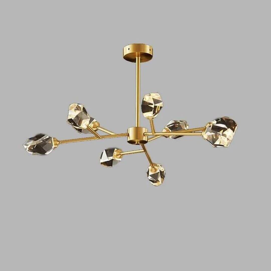 Wink chandelier light in Australia, combining modern style with brilliant crystal accents for luxurious interiors