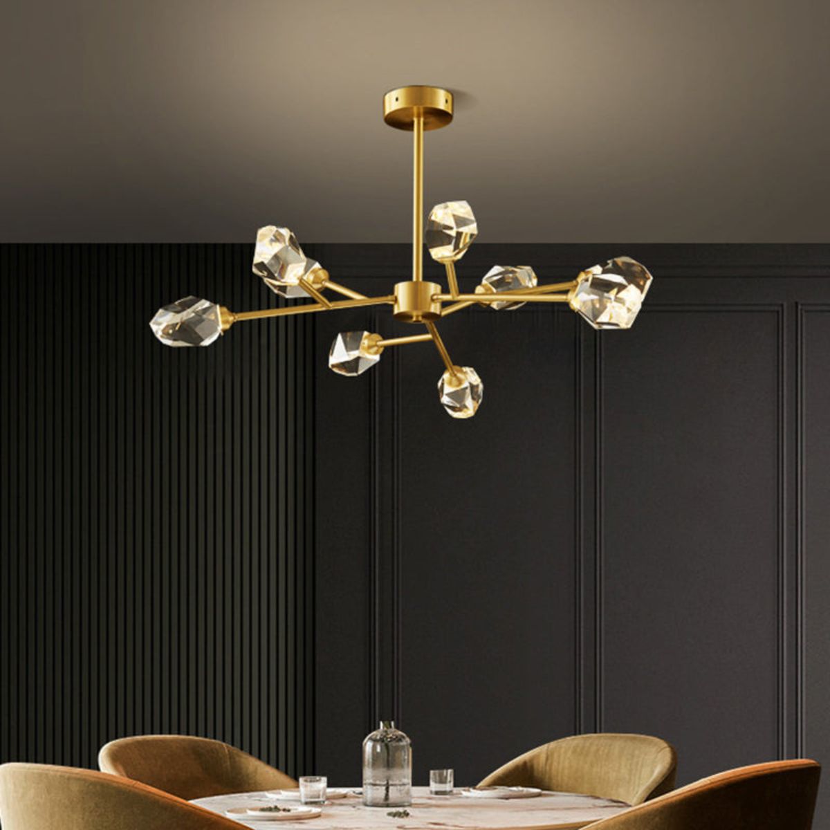 Wink chandelier light in Australia, featuring modern design and sparkling crystals for elegant interiors
