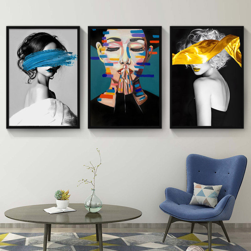 Elegant wall art featuring a woman’s portrait in modern style