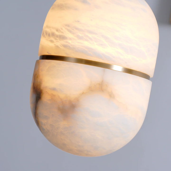 Yum marble pendant light close-up view – elegant modern ceiling lighting for stylish interiors
