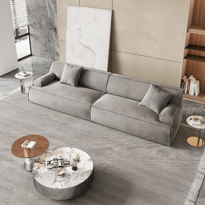 Top side view of 3-seater sofa set in Australia – modern design with comfortable cushions and stylish upholstery