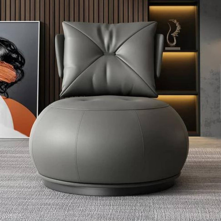 Front view of accent chair in Australia showcasing stylish design and cozy comfort