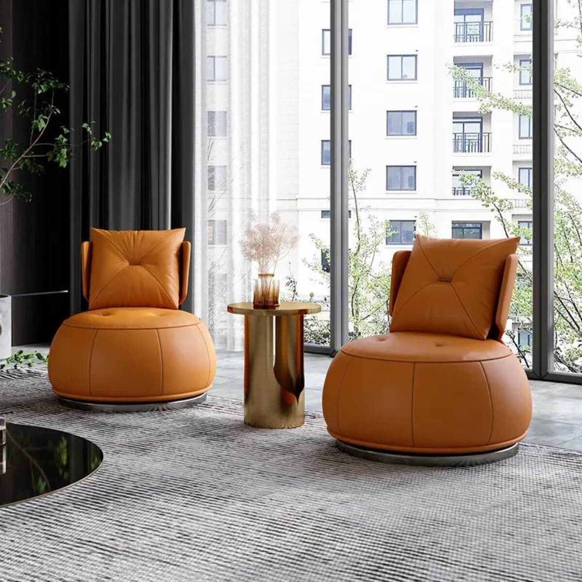 Felicity Microfiber Lounge Chair | Elegant Interior