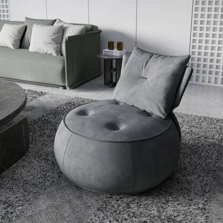 Side top view of accent chair in Australia showcasing sleek modern design and comfort