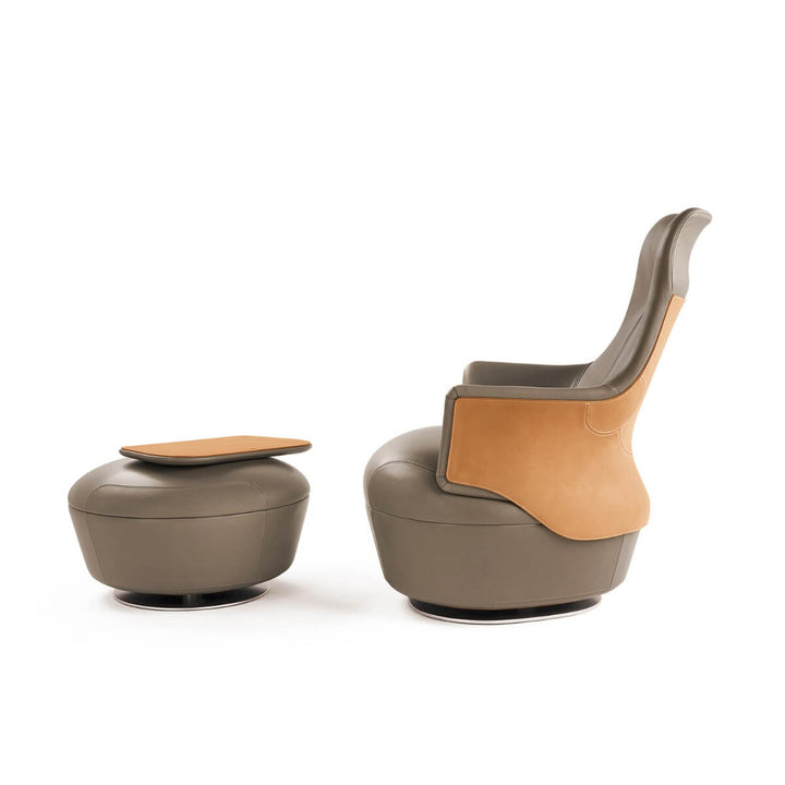 Side view of Assaya leisure chair in Australia showcasing modern style and comfortable seating"