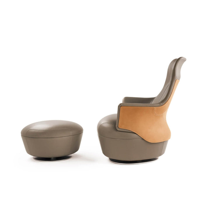 Side view of Assaya leisure chair in Australia showcasing sleek design and cozy comfort