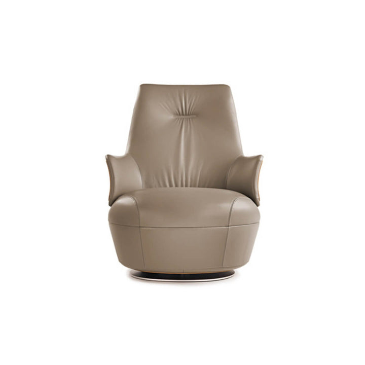 Front view of Assaya leisure chair in Australia showcasing elegant design and plush seating
