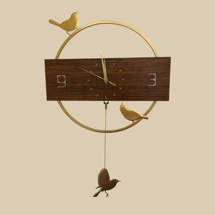 Bird Wall Clock in Australia – Close-Up View of Stylish and Elegant Decorative Bird Design