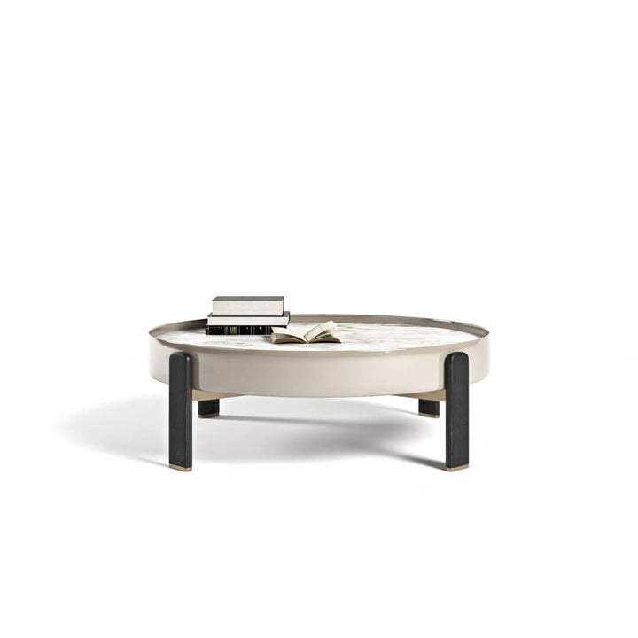 Round Coffee Table – Front View – Stylish Modern Design – Australia Home Furniture