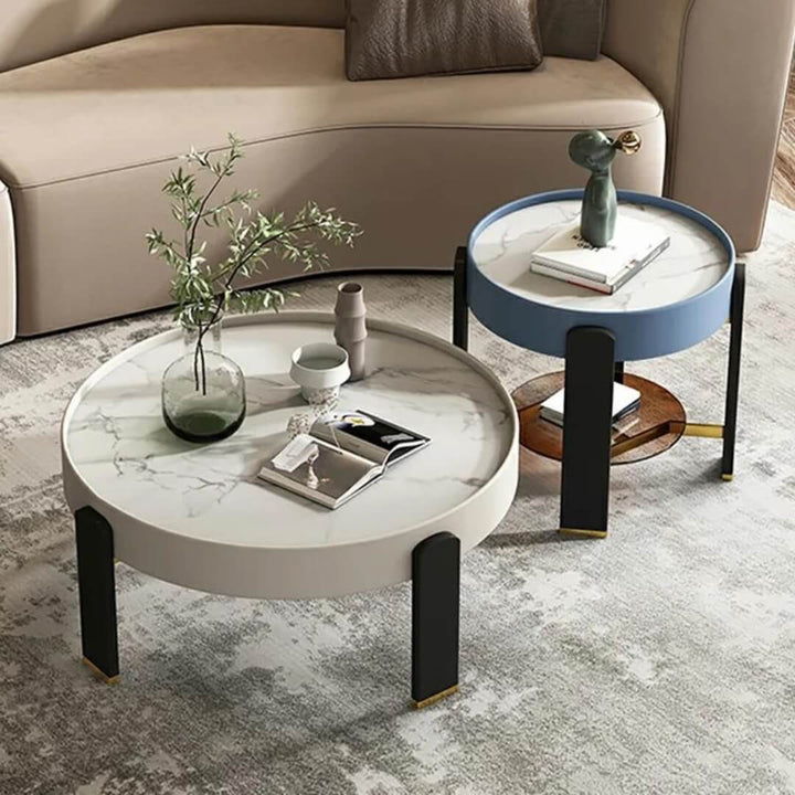 Round Coffee Table – Top View – Sleek Modern Design – Australia Home Furniture
