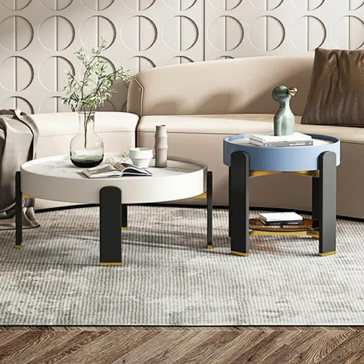 Round Coffee Table – Living Room Setting – Modern Stylish Design – Australia Home Decor