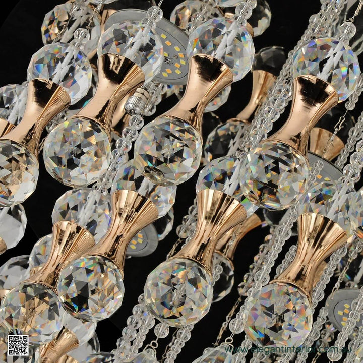 Detailed view of Clara flush mount ceiling light highlighting its design and features