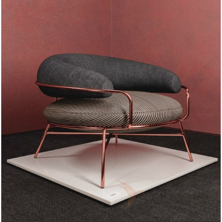 Side front view of designer leisure chair in Australia – sleek and stylish modern seating for living spaces