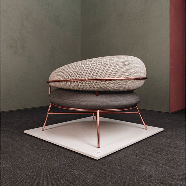 Back view of designer leisure chair in Australia – elegant craftsmanship and modern design details