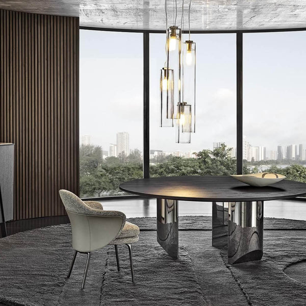 Luxurious Wedge Round Dining Table in Perth with elegant design and modern finish