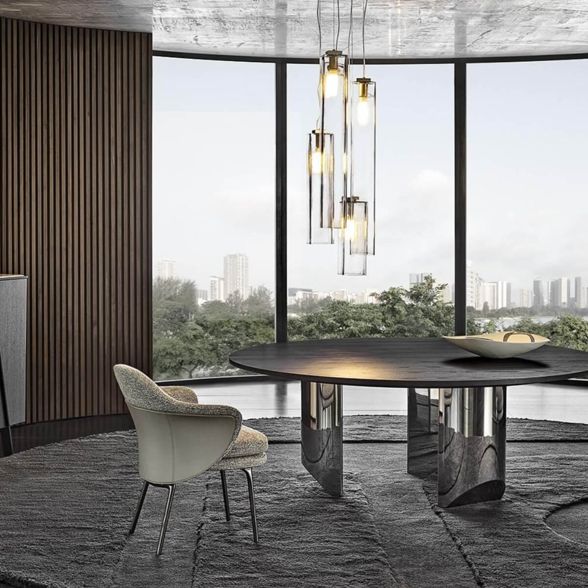 Luxarious Wedge Round Dining Table in Perth -1