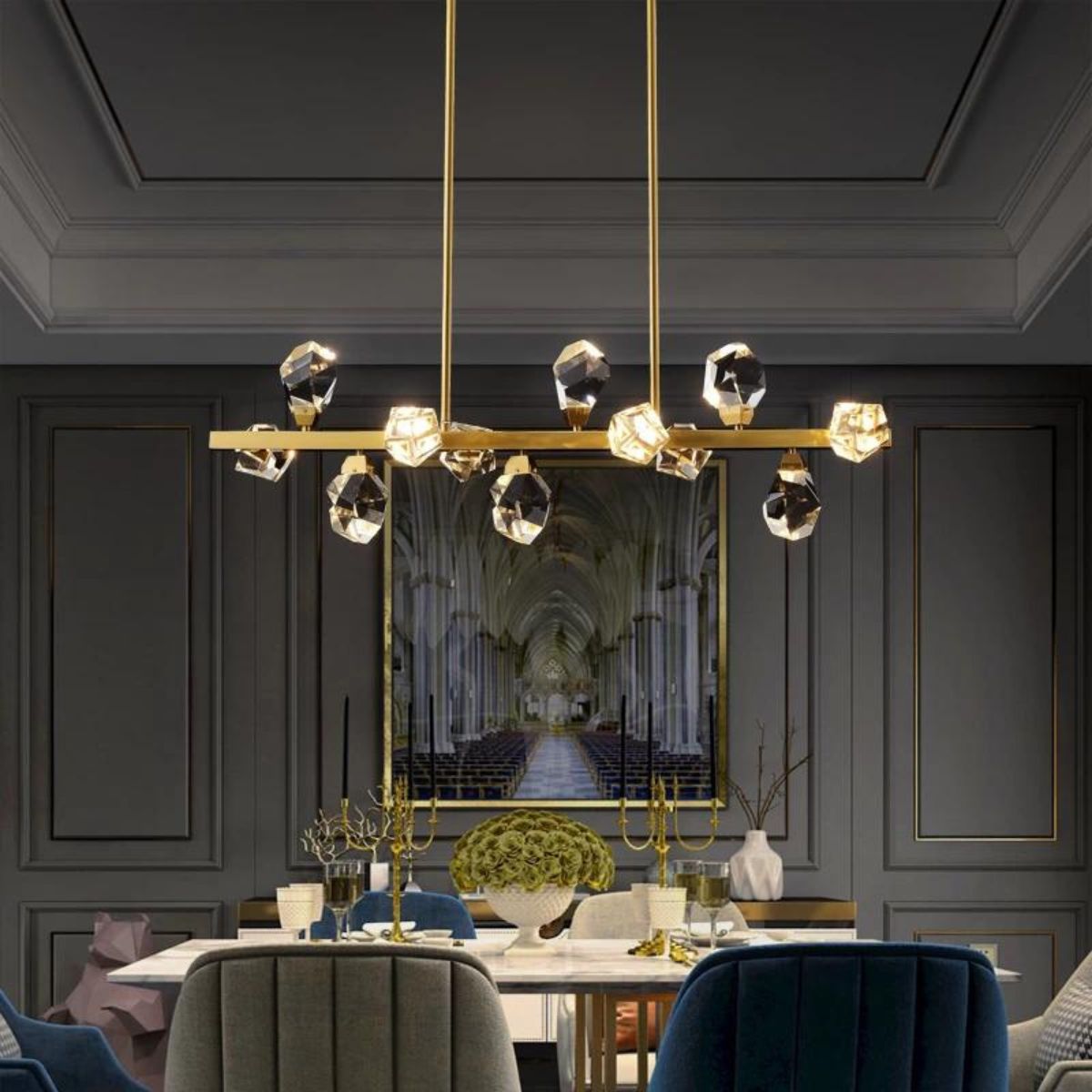 EmeraldLight-LED-Gold-chandelier-elegant-interior-australia-9