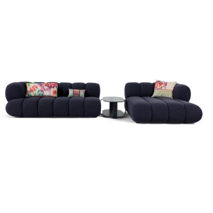 Front view of Blossom fabric sofa for living room in Australia – stylish and cozy modern upholstery seating