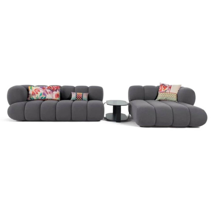 Front view of Blossom fabric sofa for living room in Australia – stylish and cozy modern upholstery seating