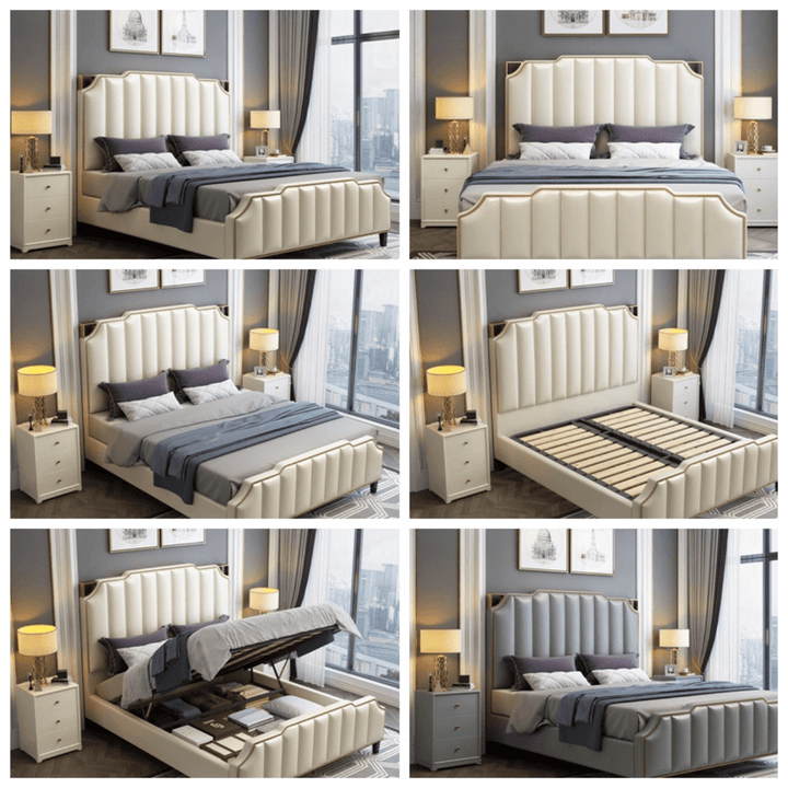 Faux Leather Storage King Bed in Australia – Modern and Functional Bedroom Furniture