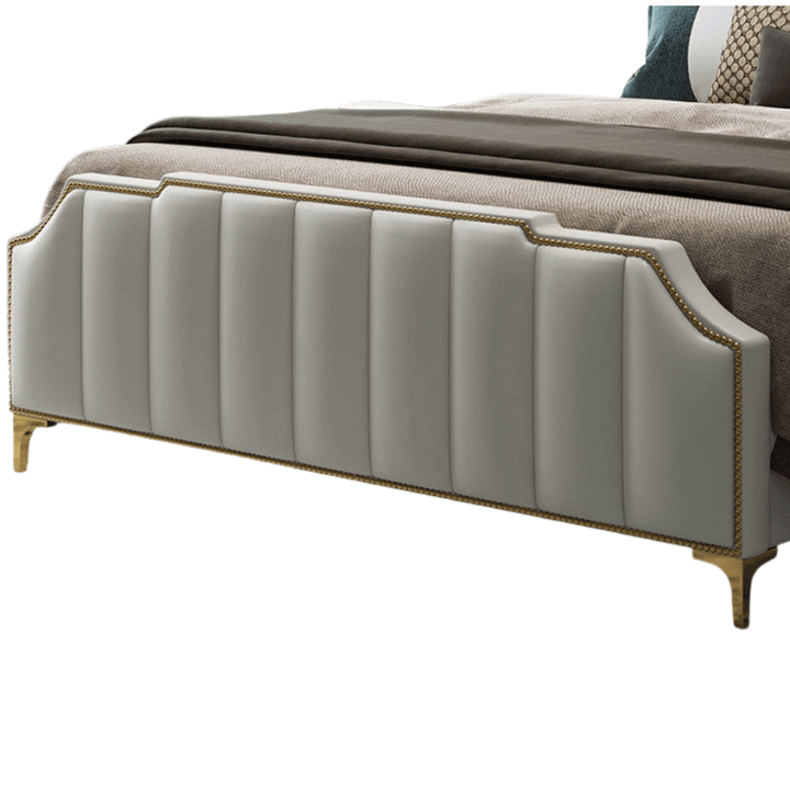 Faux Leather Storage King Bed in Australia – Lower Side View of Storage and Bed Frame