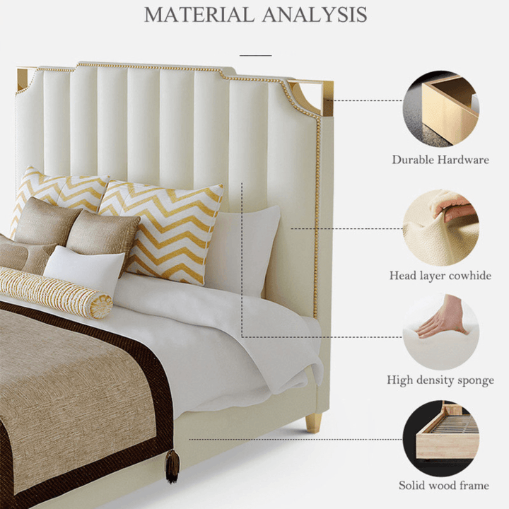 Faux Leather Storage King Bed in Australia – Features Storage Compartments and Modern Design