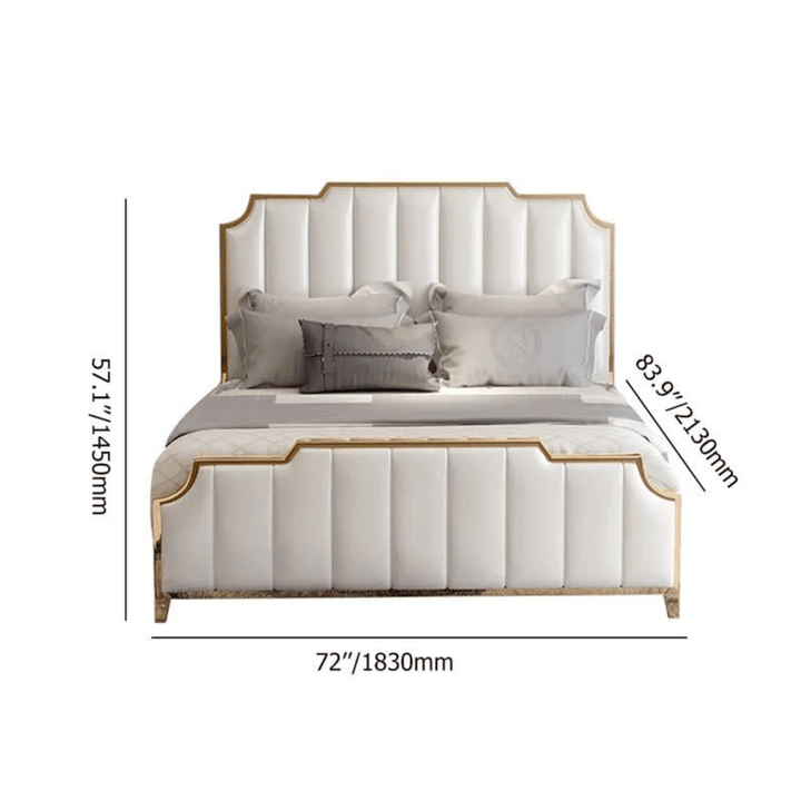 Faux Leather Storage King Bed in Australia – Dimensions Highlighting Modern Design and Storage