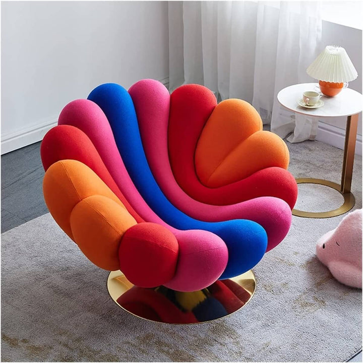 Front top view of flower-shaped sofa in Australia – vibrant floral design with plush cushions for stylish living spaces