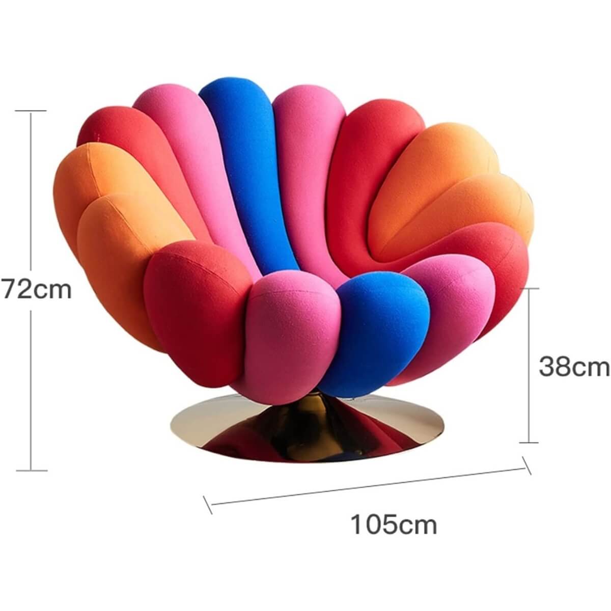 Arden Flower Shaped Lounge Chair Elegant Interior