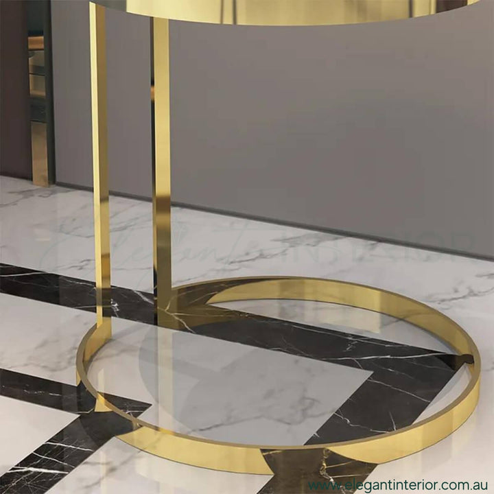Harper Gold Side Table Stand – Elegant Interior Furniture Piece in Australia
