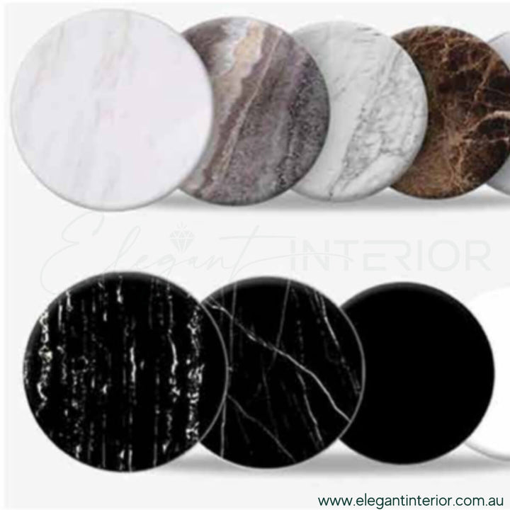 Harper Gold Side Table with Marble Top – Elegant Interior Furniture in Australia