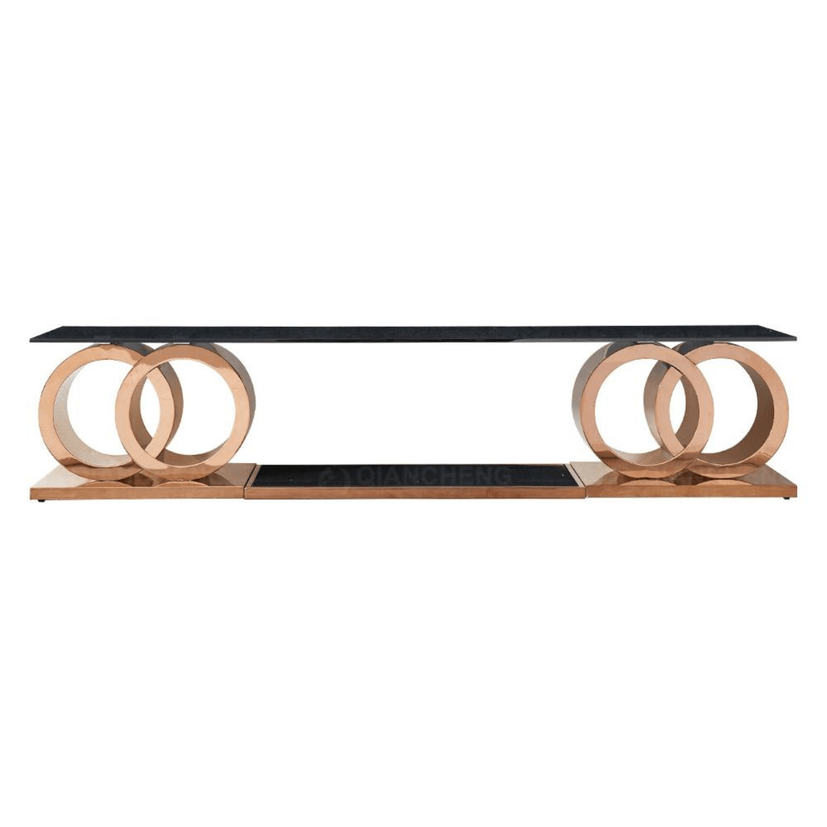 Hope Ring Based Gold TV Stand -4