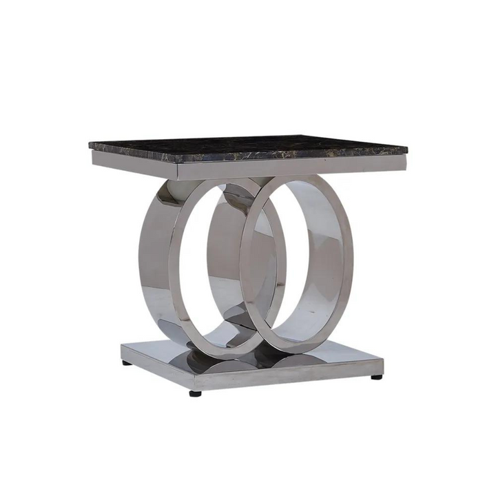 Hope Gold steel base side table, stylish modern design with durable gold finish